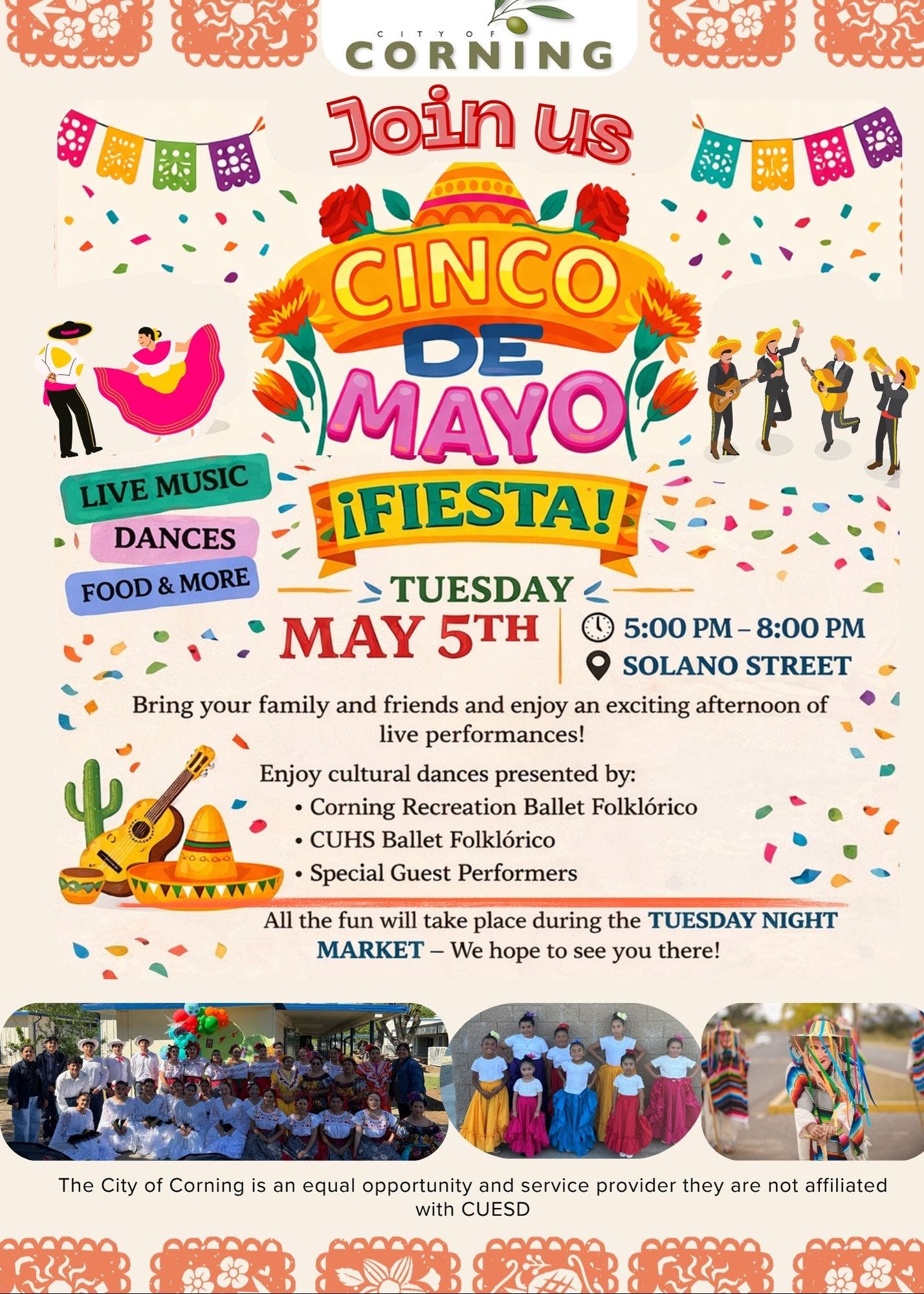 💃Celebrate Cinco de Mayo at the Corning Tuesday Night Market!