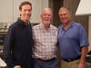 Rotary Club of Marblehead Harbor VP John Williams, center, thanks Tom Kulevich, left, and Rick Cohen, right, of Tri-City Sales in Salem, who helped with the purchase of the True Appliance commercial refrigerator for North Shore Families Together in Lynn.
