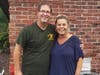 Enfield Mayor Michael Ludwick with Kim Delorge
