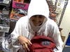 Suspect image captured on video surveillance during the armed robbery.