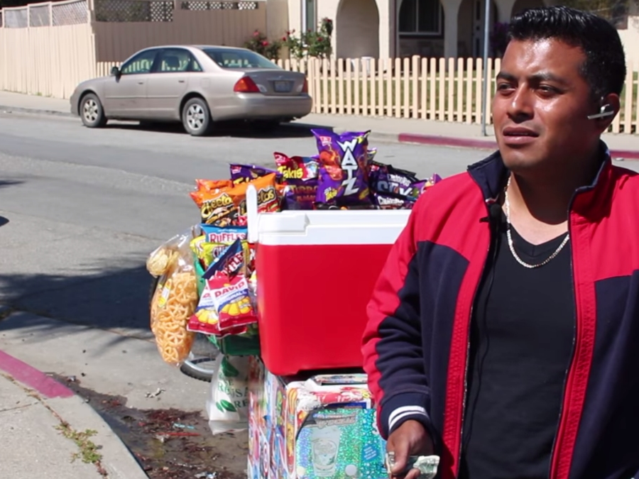 Legal Watsonville street vendor Omar Luna.