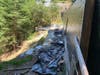 The landslide area near the illegal grow operation discovered in Boulder Creek, June 13, 2019.