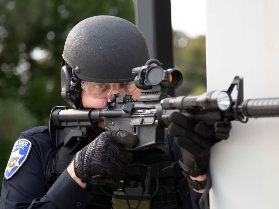 A Santa Cruz police officer.