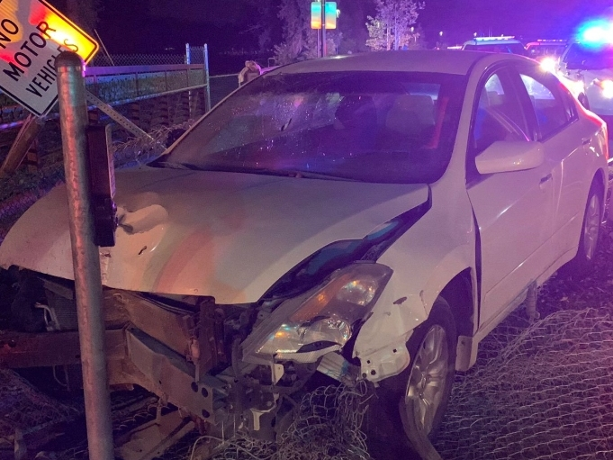 The crash scene in Dublin.