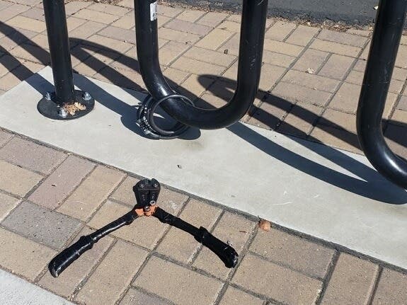 The scene of the alleged crime.