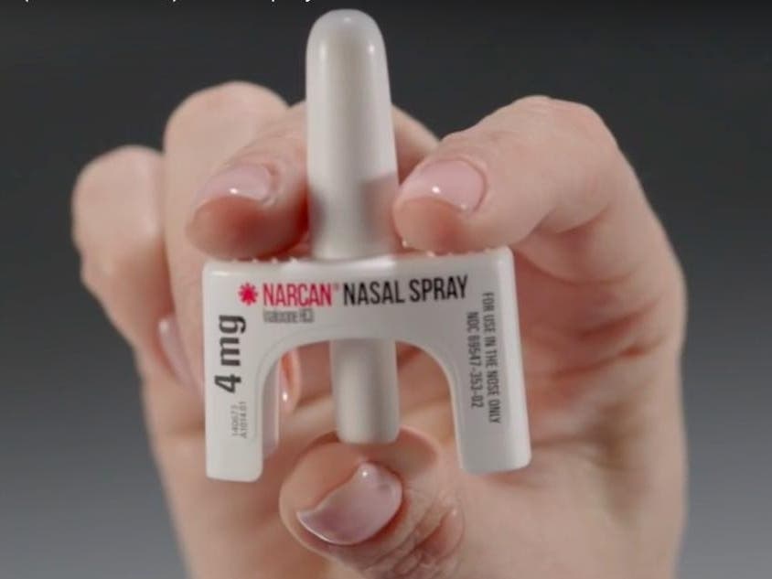 Narcan nasal spray.