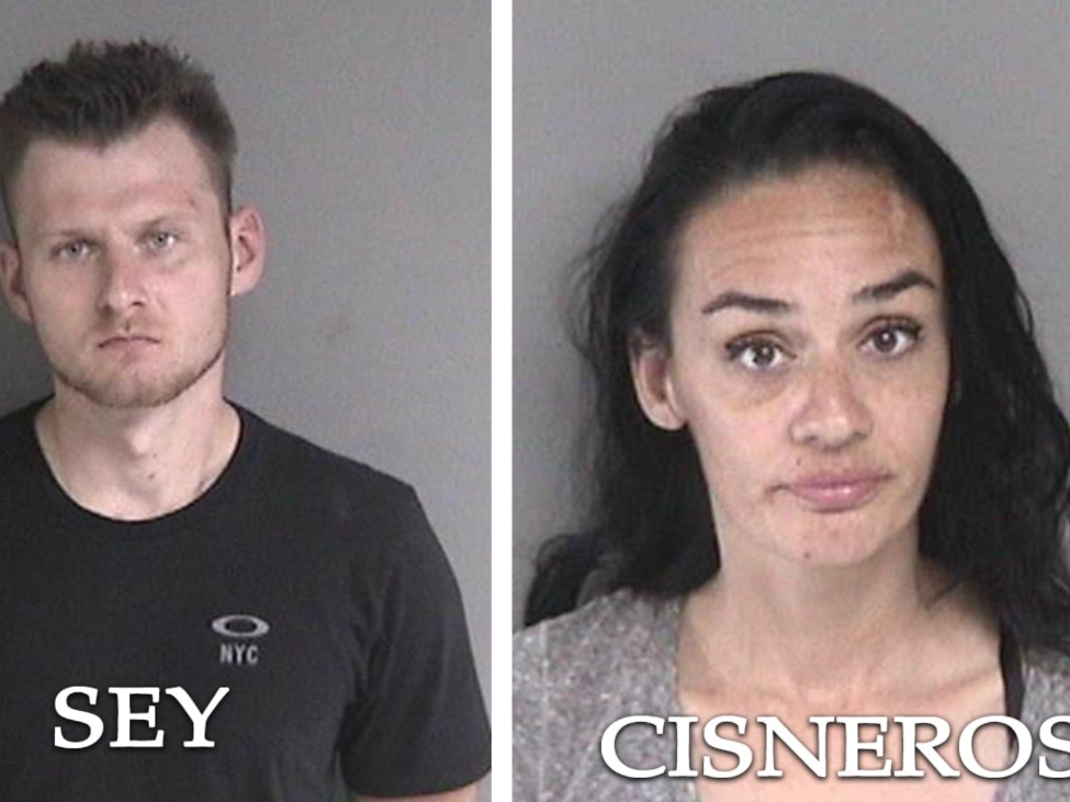 Vyacheslav Sey and Maria Cisneros were arrested and booked into Dublin's Santa Rita jail.