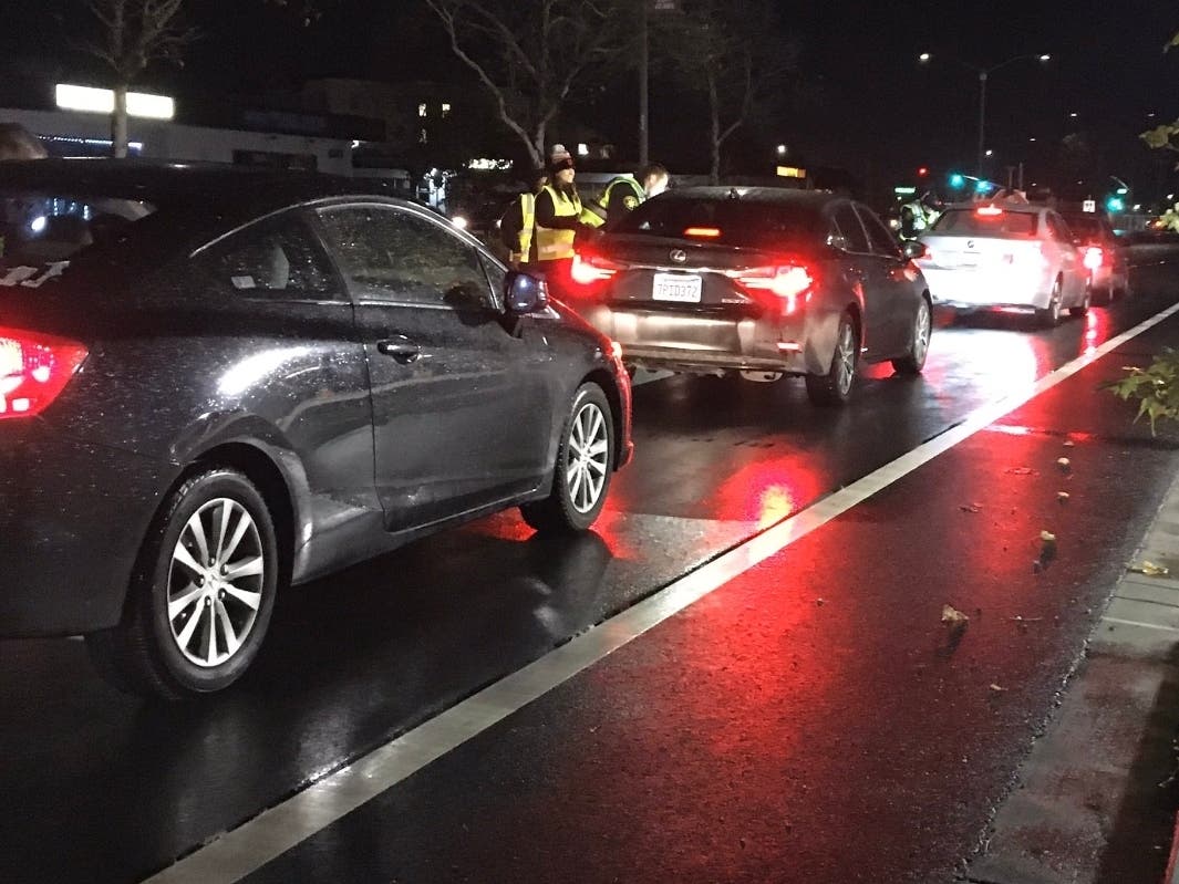 The DUI checkpoint in Dublin.
