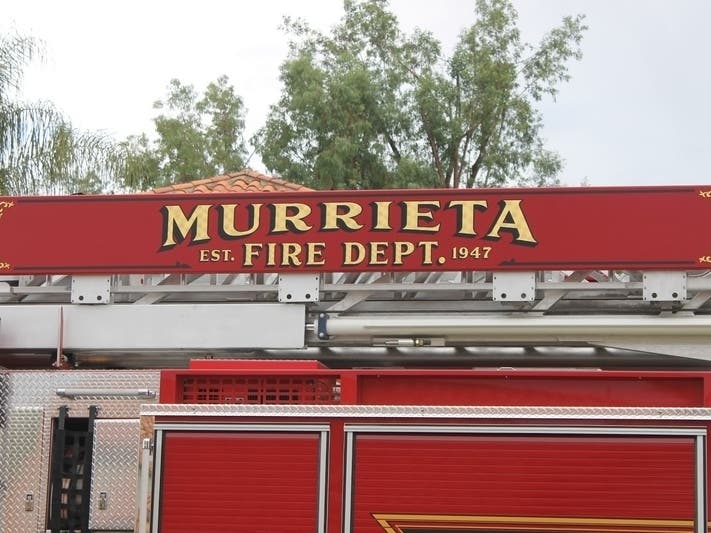Murrieta fire and police were on scene.