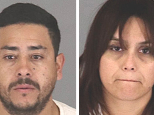 From left: Jose Lopez and Irene Gutierrez.