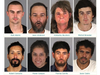 People arrested during the crackdown in the cities of Lake Elsinore and Wildomar. 