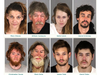 People arrested during the crackdown in the cities of Lake Elsinore and Wildomar. 
