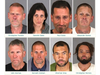 People arrested during the crackdown in the cities of Lake Elsinore and Wildomar. 