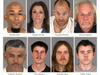 People arrested during the crackdown in the cities of Lake Elsinore and Wildomar. 