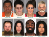 People arrested during the crackdown in the cities of Lake Elsinore and Wildomar. 