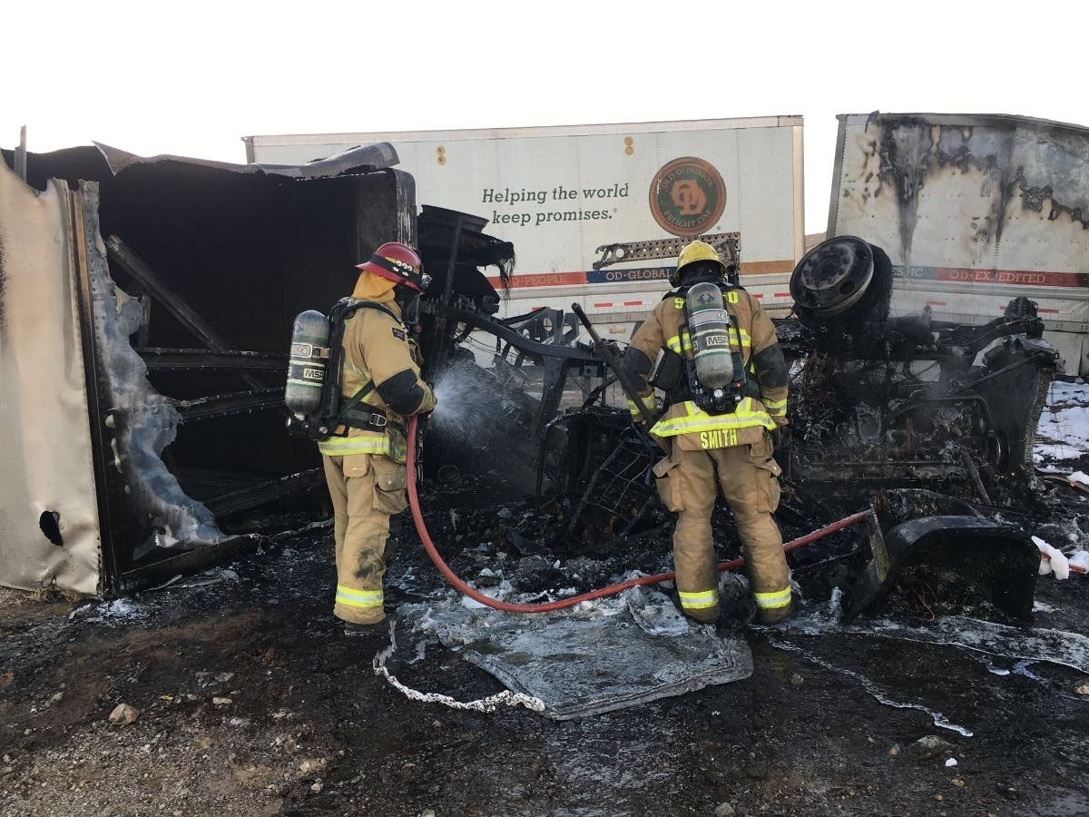 The crash scene, Jan. 19, 2020.