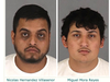 Suspects (from left): Nicolas Hernandez Villasenor, and Miguel Mora Reyes.