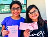 AHES students show their handmade creations specially designed for military veterans and active-duty personnel.