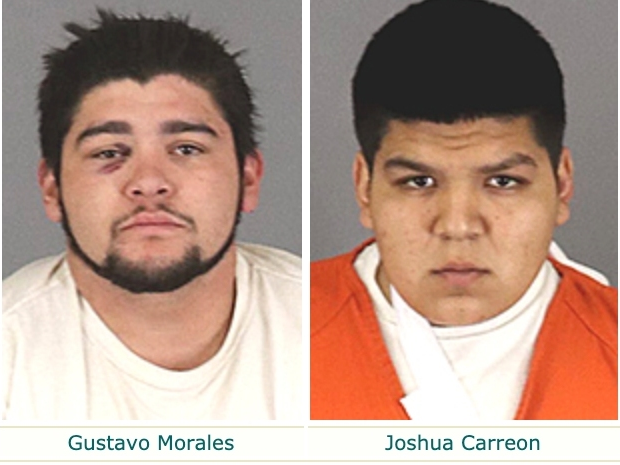 From left: Gustavo Morales and Joshua Carreon