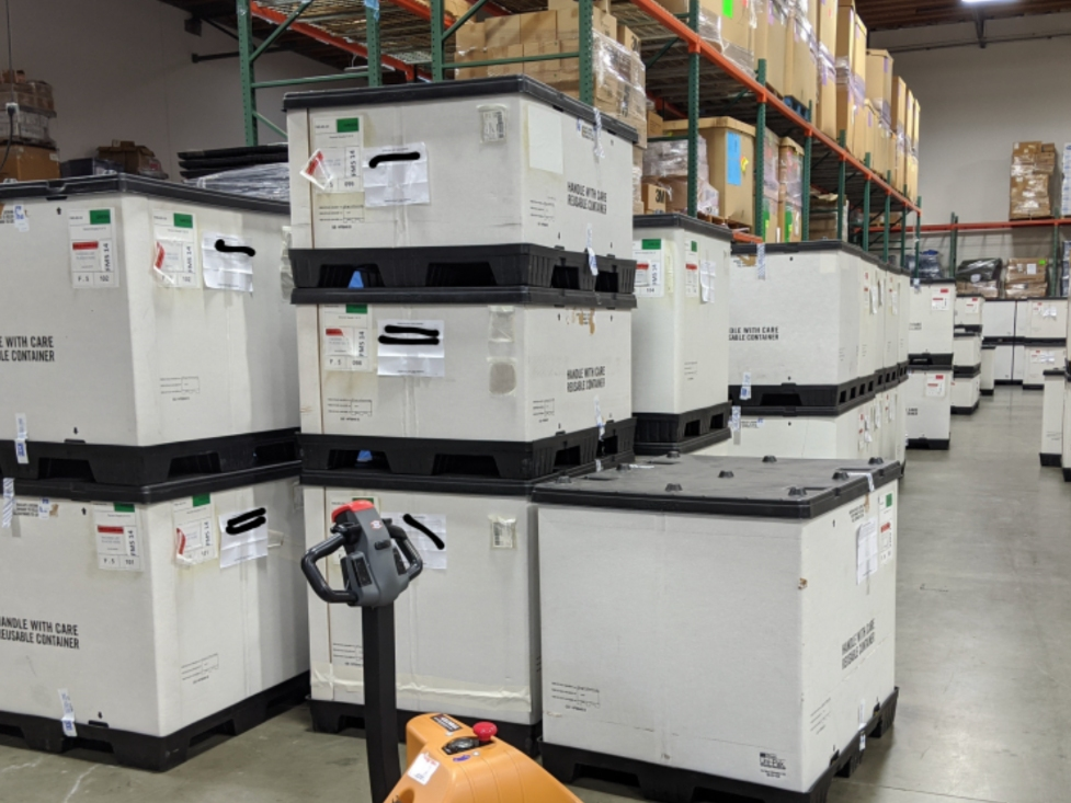 The supplies and gear for the federal medical station sites housed in a county warehouse.