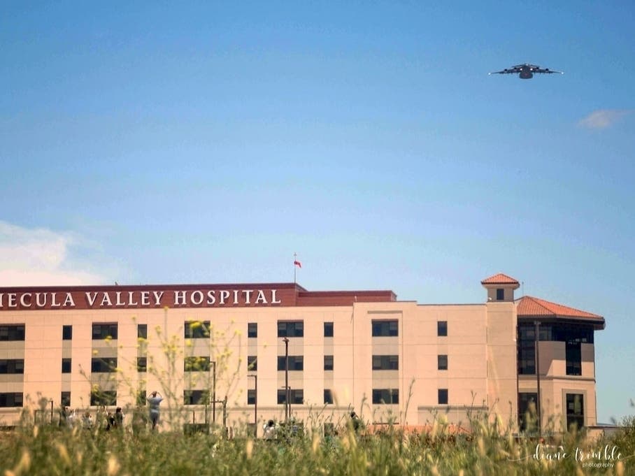 The flyover above Temecula Valley Hospital.