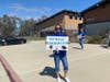 Monday's peaceful protest at Beaumont Unified School District headquarters.