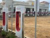 More than a dozen superchargers are being installed at the Beaumont location.