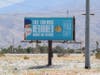 A billboard along Gene Autry Trail that is part of the “PS Keeping You Safe" campaign.
