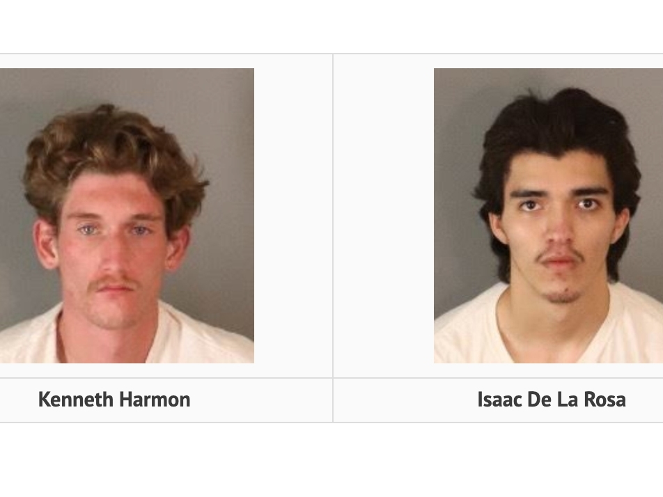 The suspects arrested in connection with the shooting attack.