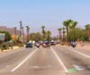 Deputies from the La Quinta Sheriff's Station provide an escort for a family of bighorn sheep.
