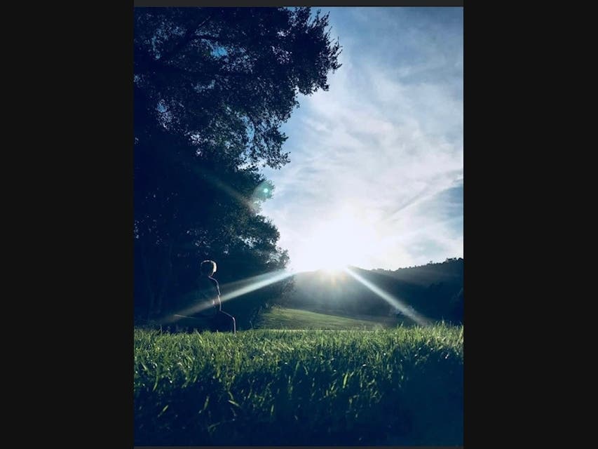 Bryce Randall​, 17, captured this self image with his cell phone via the timer option, according to his proud mom, Judi. 