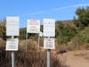 Forbidding government signs surround Sleepy Hollow.
