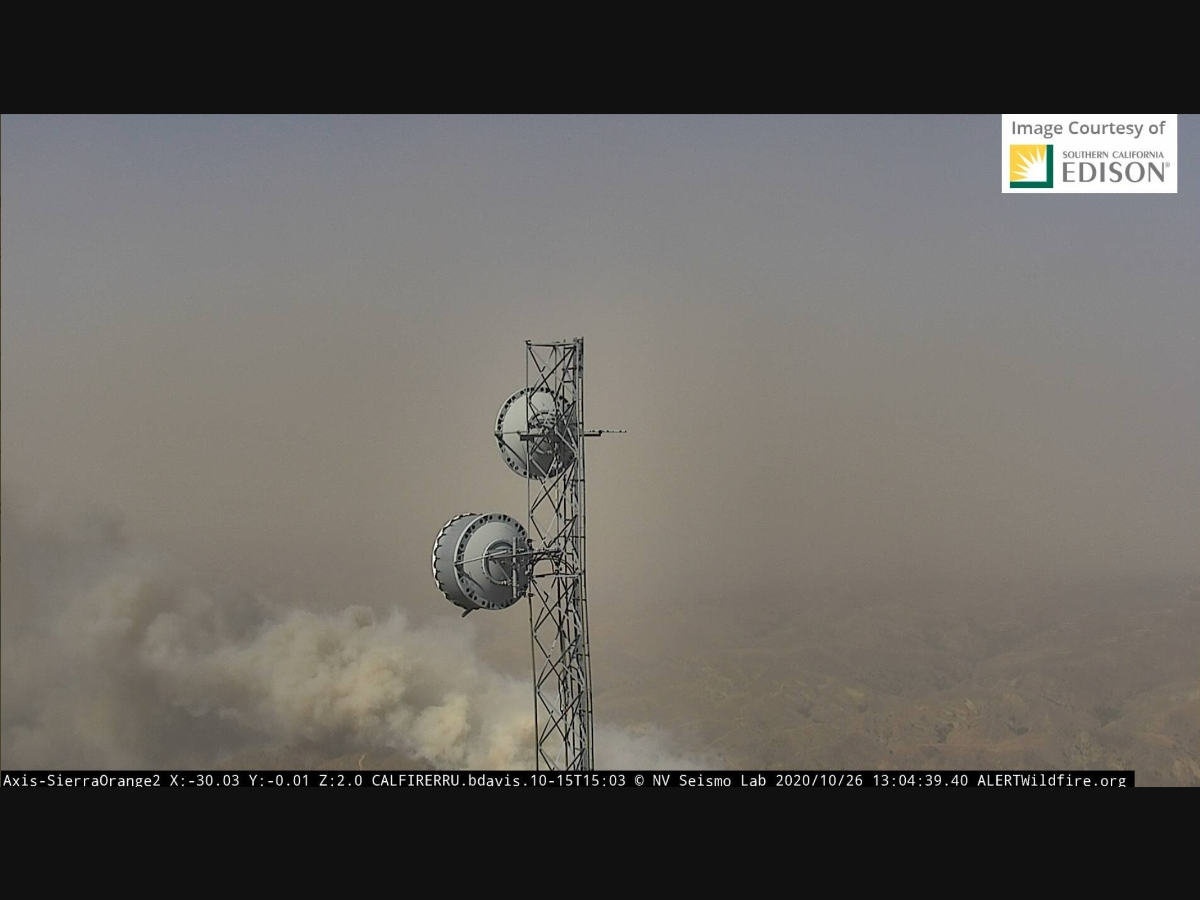 Smoke from the Green Fire, now renamed the Blue Ridge Fire.