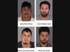 Suspects arrested during Wednesday search warrant service in Perris.