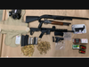 Weapons and ammunition allegedly found at the arrest location on E. George Street in Banning.
