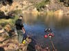 Divers search for Turrey in a lake near the All Seasons RV Park at 30012 Highway 395 in Escondido.