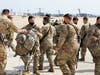 California National Guard Soldiers with the 250th Expeditionary Military Intelligence Battalion at March Air Reserve Base return home, March 14, 2021.