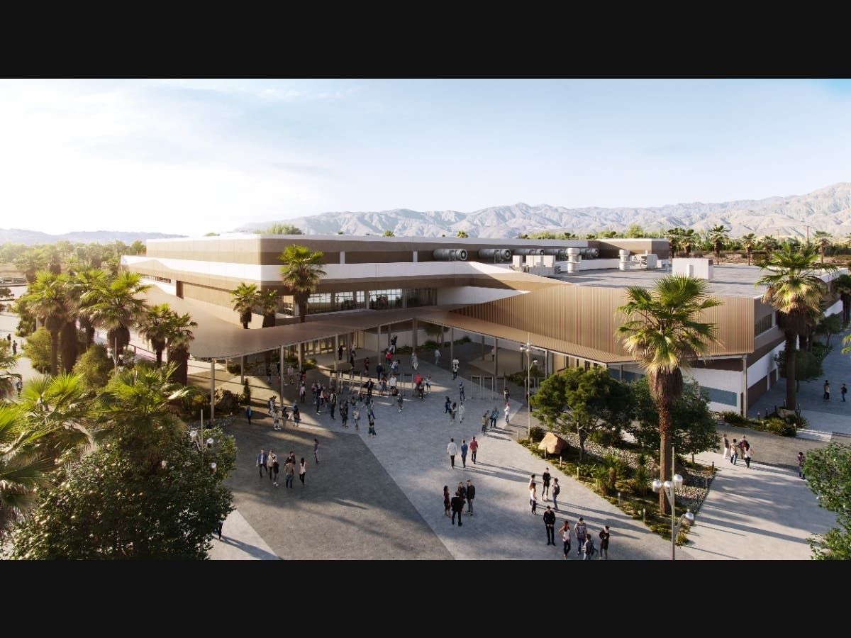 An artist's rendering of the Coachella Valley Arena.