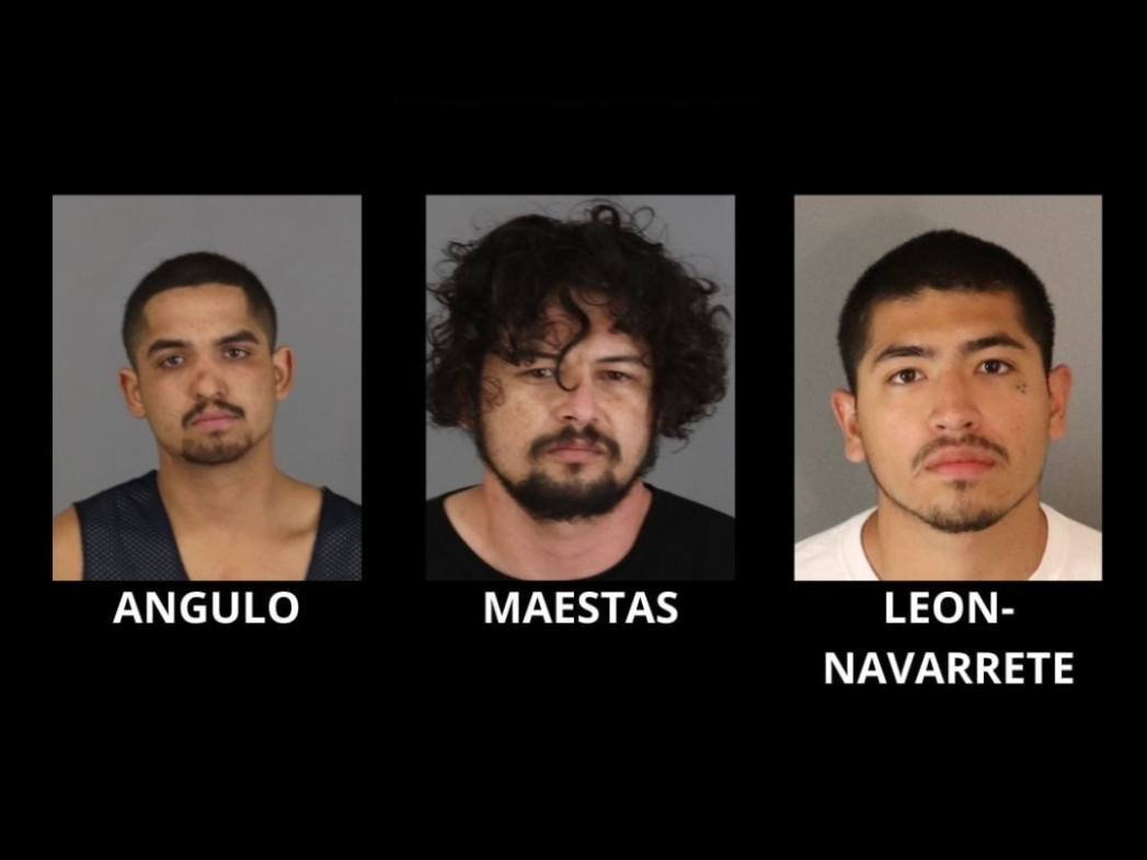 The three suspects arrests early Wednesday morning.