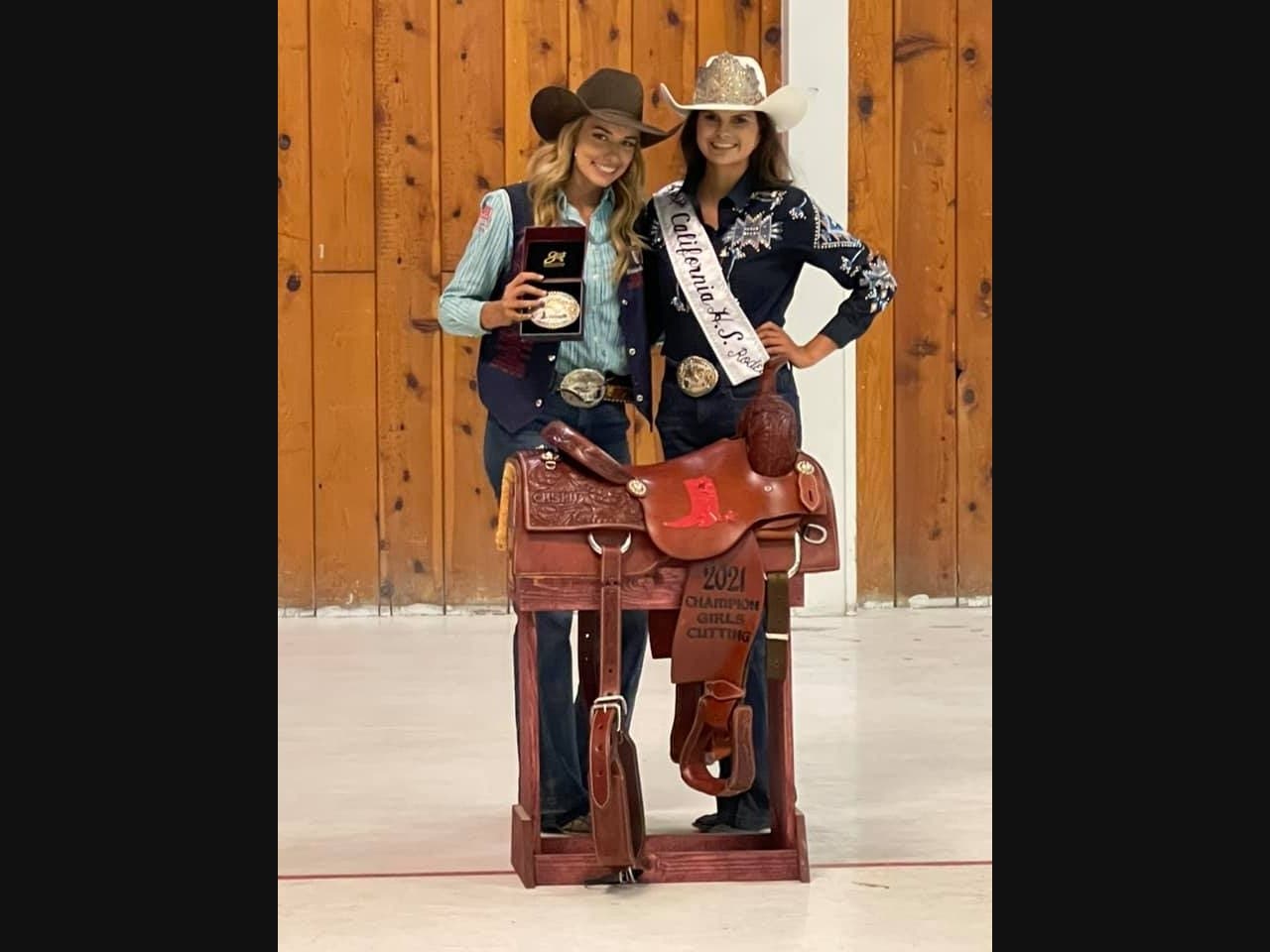 Gracie-Beth Sutton (left) is a California High School Rodeo Association District 8 Champion for the second year in a row.