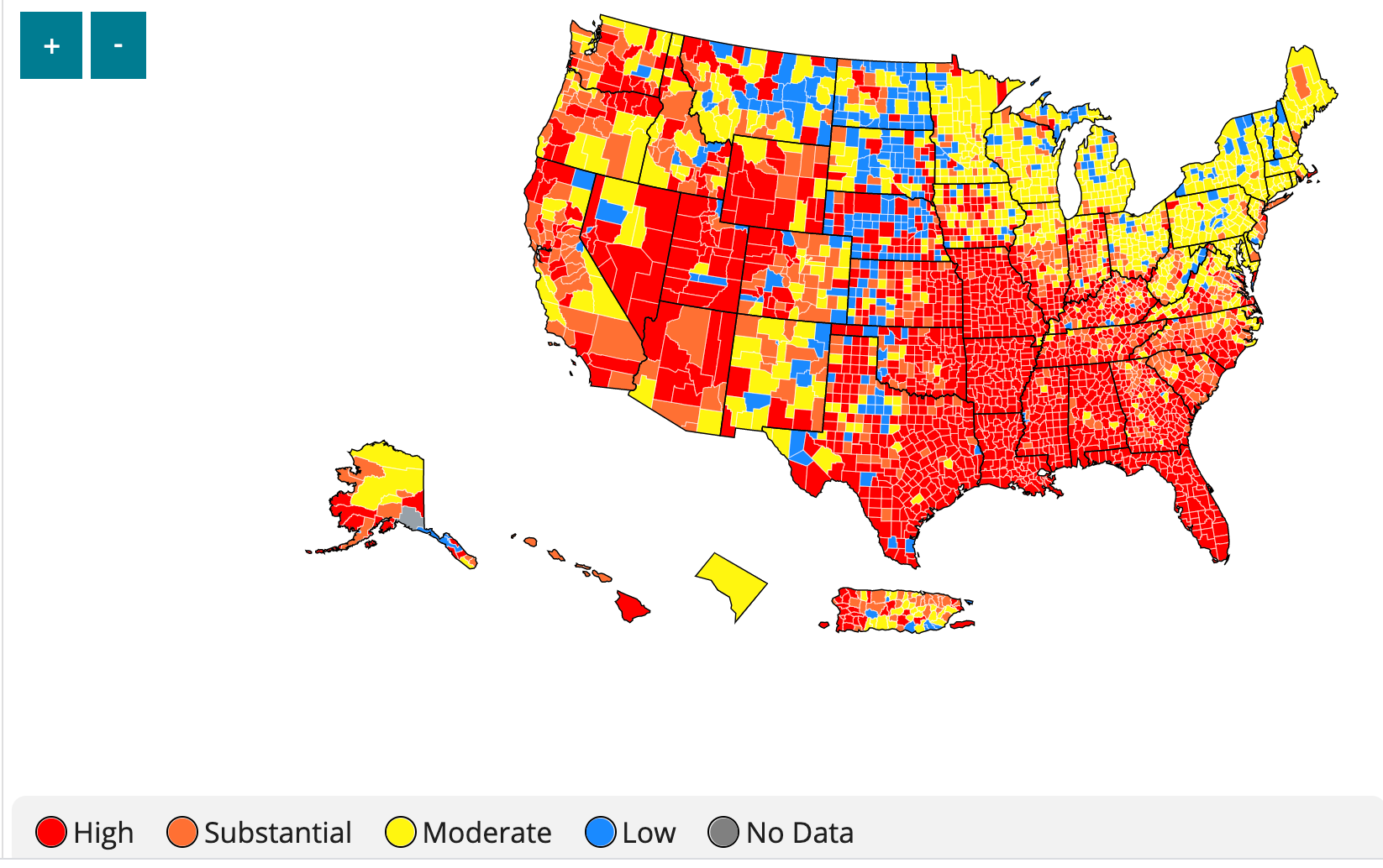cdc transmission rates