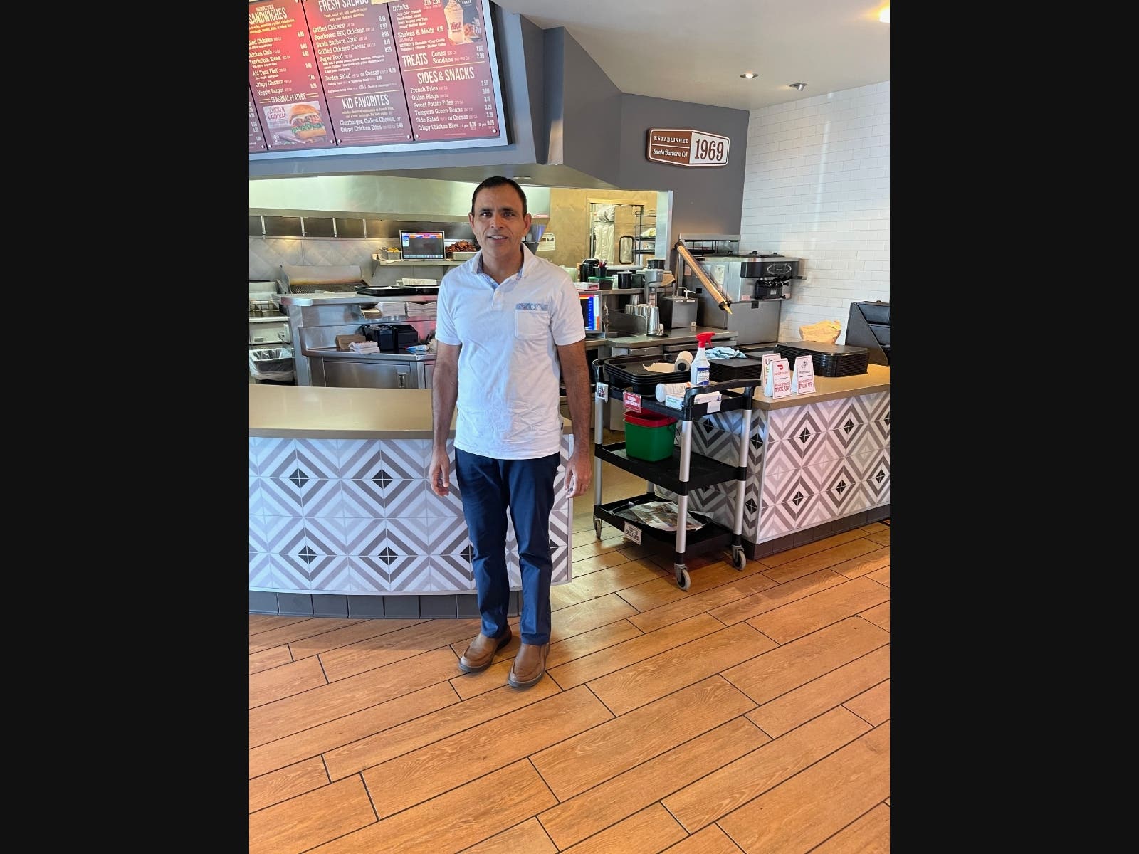 Stan Singh in one of his KFC stores.