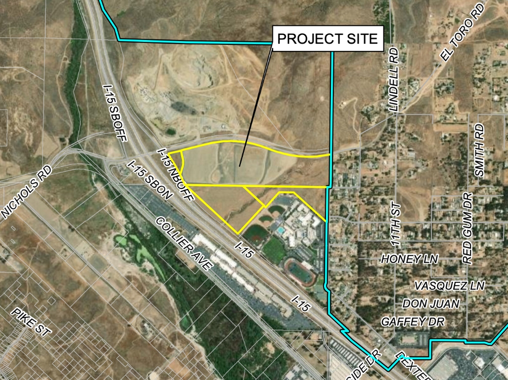 The 168 new homes will be constructed in the area outlined in yellow. In total, the homes will be built on approximately 31 acres within the Nichols Ranch Specific Plan.
