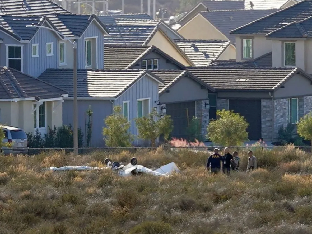 The Nov. 23 crash scene in Temecula.