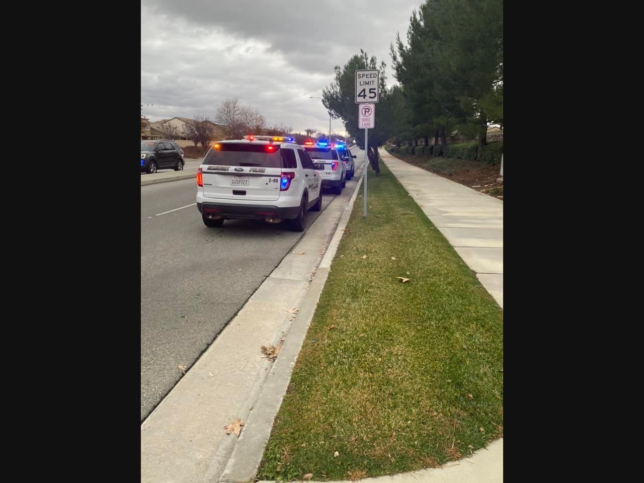 The Beaumont Police Department at the scene of the fatal wreck.
