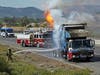 The trash truck fire in Murrieta.