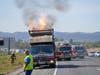 The trash truck fire in Murrieta.