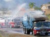 The trash truck fire in Murrieta.