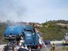 The trash truck fire in Murrieta.