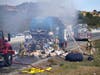 The trash truck fire in Murrieta.